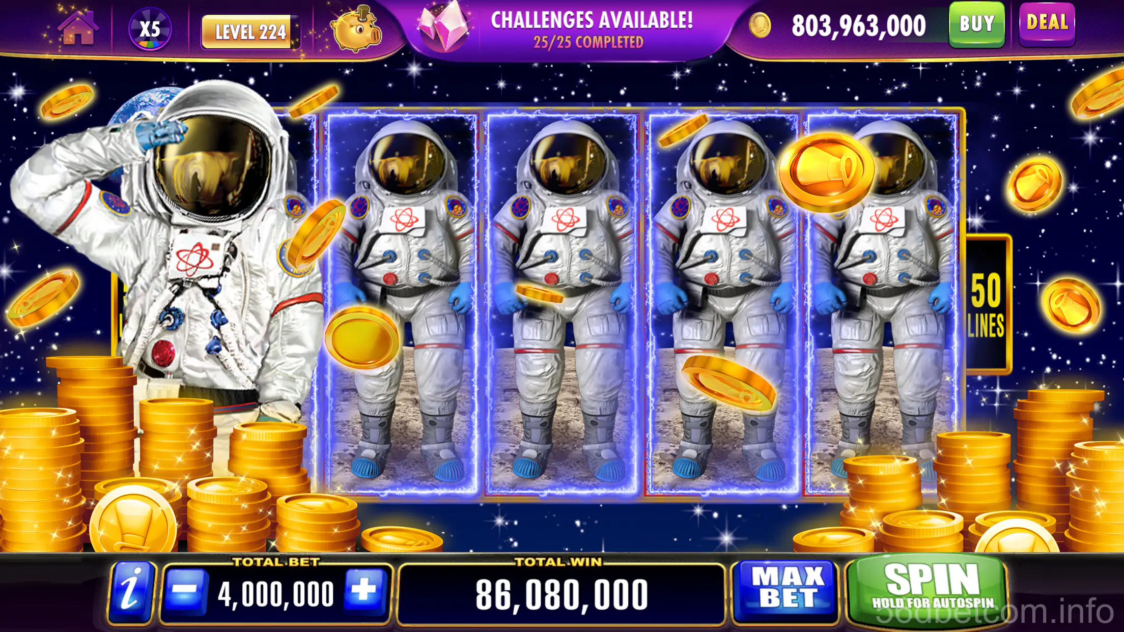 Tela inicial do aplicativo 56d